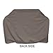 KHOMO GEAR - Titan Series - Waterproof Heavy Duty BBQ Grill Cover - Grey Large 64 x 24 x 48 - Different Compatible with Weber (Genesis), Holland, Jenn Air, Brinkmann, Char Broil, Kenmore and More