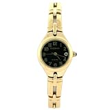 Elgin Watch Ladies Gold Tone Round Number Dial Calendar ELL09 SALE by Elgin