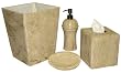 Sahara Gold marble bathroom accessories set 4 pcs