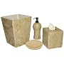 Desert Gold marble bathroom accessory set 4 pcs