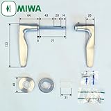 MIWA(美和ロック) LA レバーハンドル 56型 扉厚33～41mm用 色付きは受注生産と注文後の別途加算有り