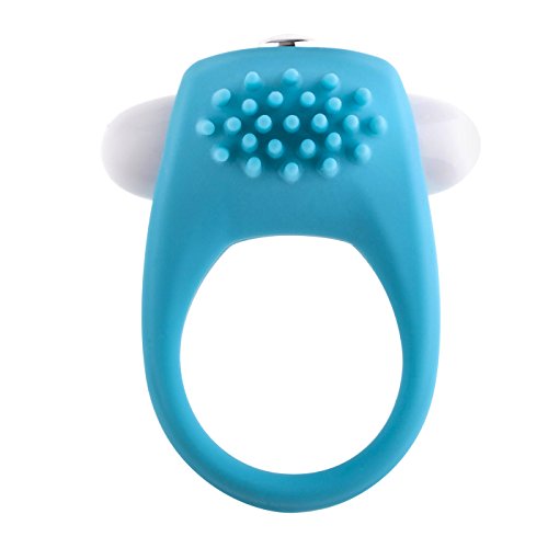Powerful Vibrating Penis Ring, Soft Mini Silicone Cock Ring for Couples and Lovers