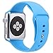 For Apple Watch Band,Goodidus Soft Silicone Fitness Replacement Sport Band for Apple Watch L Size(Blue 42MM)