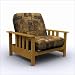 Elite Products 35-0902-008, 38-4000-00x - Mead Futon Jr. Twin Chair and Ottoman