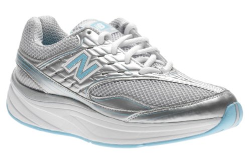 New Balance Women's WW1870 Toning Shoe,Silver/Blue,9 B US