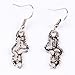 Qiyun (TM) Graffiti Art Deco Filigree Hollow Out Tibet Silver Tribal Necklace Earrings Set