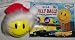 Christmas Santa Smiley Face Antenna Topper New!