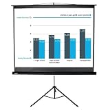 Duronic TPS60 Black Tripod Projector Screen - 60" X 60" Screen