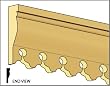 Dollhouse Miniature Gingerbread Molding/Cornice