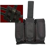 Airsoft Black drop leg mag pouch