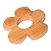 Grimm's Natural Wood European Baby Teether Grasping Toy (Smooth Flower)