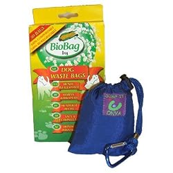 Onya Dump It + 25 BioBag&reg; Dog Waste Bags - Wave Blue