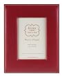 Leather Picture Frame, Red, 4x6