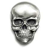 SKULL FACE Belt Buckle Hooligan Punk Halloween Tattoo