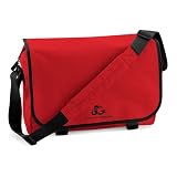Bag Base - Messenger Bag / Schultertasche in trendigen Farben, ideal f�r Schule, B�ro und Freizeit. Farbe redvon "Gecko"
