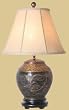 Asian Furniture & D&eacute;cor - 26" Crane & Peony Chinese Bronze Spice Jar Oriental Table Lamp