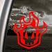 Bleach Red Decal Rukia Skull Anime Truck Window Red Sticker