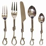 Decorative Stainless Steal Flateware 5pc Place Setting