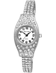 Gemorie Women Fashion Watch with Jewelry Band in Rhodium Plating (128963)