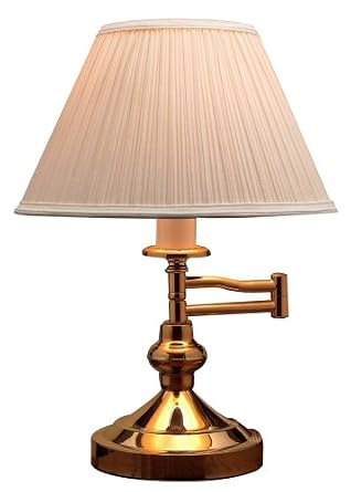 Holmes Polished Brass Swing Arm Table Lamp