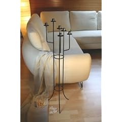 Boden-Kerzenst�nder schwarz H 108 cm - von SvenskaV