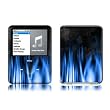 Flaming Blue Design Protective Decal Skin Sticker for Apple iPod nano 3G (3rd Generation) 4GB/ 8GB Player