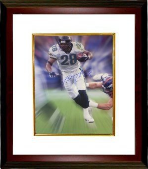 Fred Taylor Autographed/Hand Signed Jacksonville Jaguars 16x20 Photo Custom Framed