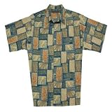 Tori Richard Big & Tall Different Views Hawaiian Shirt - BLUE