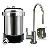 Essence AHW-45D Advanced Under-Sink Healthy Water System with Filter Life Indicator (Brushed Nickel Faucet)