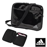 大きいサイズ ADIDAS PUエナメルタブレットケース （ブラック） （F）