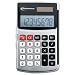 INNOVERA Handheld Calculator Hard Flip Case 8-Digit LCD Dual Power Silver Protective Hardcase