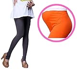 Black Omen（ブラックオーメン）妊婦 マタニティ用 つま先なし かかとなし 10分丈 アジャスター付き カラータイツ（レディース・女性用）トレンカ 妊娠 綿 コットン カラフル カジュアル シ