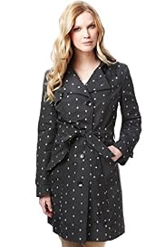 Easycare Shower Resistant Mid Length Spotted Mac with Belt
