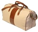 Floto Leather and Canvas Duffle travel bag luggage