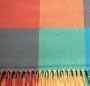 100% Cashmere Scarf (Carribean Plaid)
