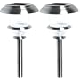 Westinghouse 333502-41  2 Piece Deluxe Europa Solar Lights Set, Stainless Steel