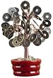 Funny Corporate Business Graduation Gift Idea - 4" Traditional Asian Lucky Coin Good Wishes Money Tree