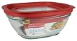 Rubbermaid 8.0-Cup Glass Food Storage Container with Easy Find Lid