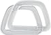 Clover D Shape Crystal Bag Handle