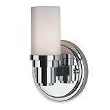 Royce Lighting RV2164/1CH One-Light Vanity Chrome with Opal Etched Globe. Halogen