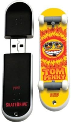 EP Memory Skateboard Flash Drive; 8GB, Flip Tom Penny