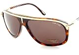 New Tom Ford Sunglasses Ford TF3 TF 3 772 Shiny Rose Gold Havana Frame Dark Brown Shades Size: 62-12-125