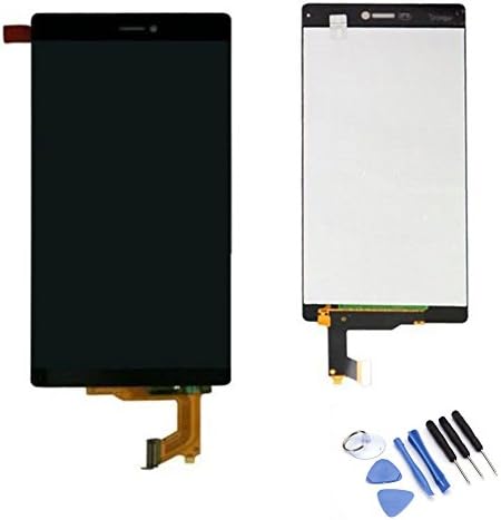 MORESUN-High Quality Full LCD Display Glass Touch Screen Digitizer Assembly Replacement Part for HUAWEI ASCEND P8 (Black)