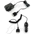 2-Piece Value Combo Pack Of Brand New Home Wall Travel Plug in Ac Charger + Vehicle Cigarette Lighter Power Car Charger with IC Chip For SanDisk Sansa