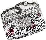 Coach Limited Edition Graffiti Flower Large Capacity Wristlet Case Clutch Bag 43821 Black White Multi