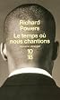 Le temps o� nous chantions