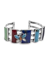 Veronica Benally Sterling Silver Butterfly Cuff Bracelet