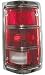 1981-1988 Dodge Ramcharger Right Side Rear Only -- Rear Tail Lamp Light Chrome Trim Lens, ,to 12/1/87 replaces OEM 4163150 Interchange 166-1061BR Partslink CH2809104
