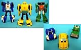 Transformers Henkei C-18 3-pack Minibots Attack Beachcomber Cliffjumper (Red) & Brawn Figures