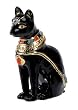 Bastet Jeweled Box - Cold Cast Resin - 2.5" x 1" x 2"